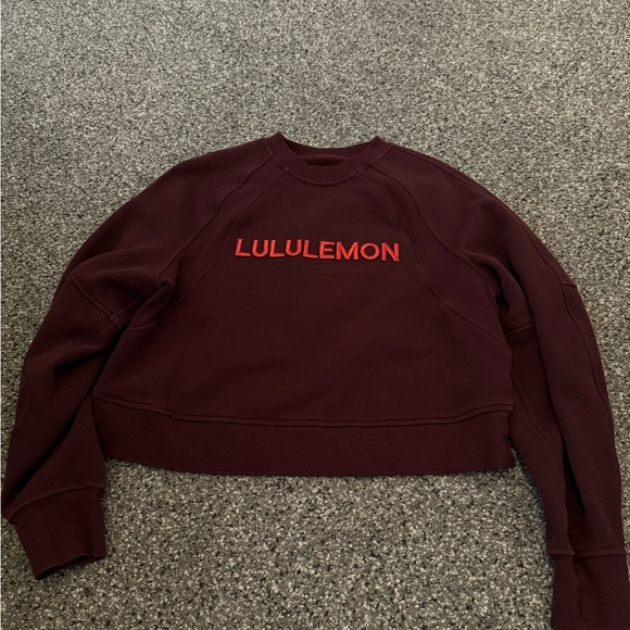 Womens lululemon cropped sweatshirt small - Picture 1 of 1